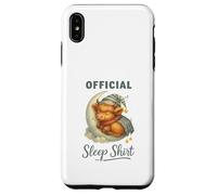 Official Sleep Squad Cute Highland Cow On Moon Case for iPhone XS Max