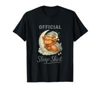 Official Sleep Squad Cute Highland Cow On Moon T-Shirt