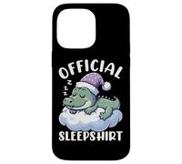Official Sleepshirt Alligator Funny Sleeping Animals Pajamas Case for iPhone 14 Pro Max