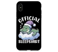 Official Sleepshirt Alligator Funny Sleeping Animals Pajamas Case for iPhone XS Max