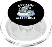 Official Sleepshirt Alligator Funny Sleeping Animals Pajamas PopSockets PopGrip for MagSafe