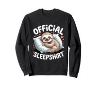Official Sleepshirt Cute Sloth Lazy Nap Pajama Top Mom Kids Sweatshirt
