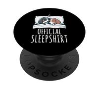 Official Sleepshirt Dachshund Lazy Napper Sleep Pajamas PopSockets Adhesive PopGrip