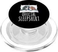 Official Sleepshirt Dachshund Lazy Napper Sleep Pajamas PopSockets PopGrip for MagSafe