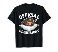 Official Sleepshirt Dachshund Lazy Napper Sleep Pajamas T-Shirt