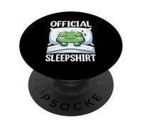 Official Sleepshirt Frog Lazy Napper Sleep Pajamas PopSockets Adhesive PopGrip