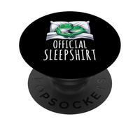 Official Sleepshirt Frog Lazy Napper Sleep Pajamas PopSockets Adhesive PopGrip