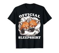 Official Sleepshirt Funny Fox Nightshirt Foxes Lover Pajama T-Shirt