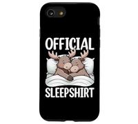 Official Sleepshirt Moose Pajamas Napper Late Riser Humor Case for iPhone SE (2020) / 7/8