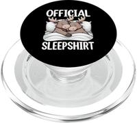 Official Sleepshirt Moose Pajamas Napper Late Riser Humor PopSockets PopGrip for MagSafe