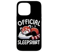 Official Sleepshirt Red Panda Pajamas Sarcasm Nap Sleeping Case for iPhone 14 Pro Max