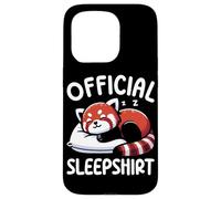 Official Sleepshirt Red Panda Pajamas Sarcasm Nap Sleeping Case for iPhone 15 Pro