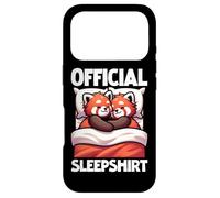 Official Sleepshirt Red Panda Pajamas Sarcasm Nap Sleeping Case for iPhone 17 Pro