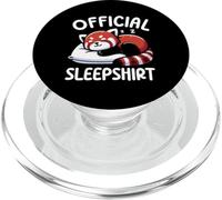 Official Sleepshirt Red Panda Pajamas Sarcasm Nap Sleeping PopSockets PopGrip for MagSafe