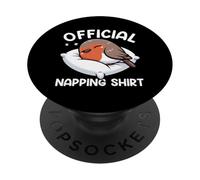 Official Sleepshirt Robin Pajamas Sarcasm Bedtime Nap PopSockets Adhesive PopGrip