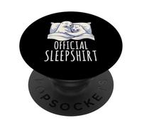 Official Sleepshirt Seal Napping Sleep Pajamas Nightwear PopSockets Adhesive PopGrip
