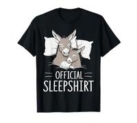 Official Sleepshirt Sleeping Donkey Lovers Pajama T-Shirt