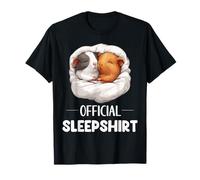 Official Sleepshirt Sleeping Guinea Pig Animal Lovers Pajama T-Shirt