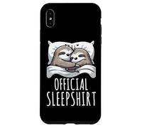 Official Sleepshirt Sloth Pajamas Nap Lazy Sleep Humor Case for iPhone XS Max