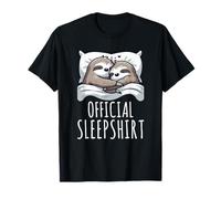 Official Sleepshirt Sloth Pajamas Nap Lazy Sleep Humor T-Shirt