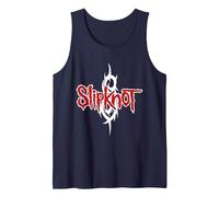 Official Slipknot Barcode Tank Top, Men, Navy Blue, Large