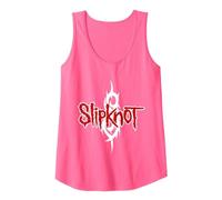 Official Slipknot Barcode Tank Top, Women, Neon Pink, Large
