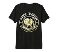 Official Slow Hiker Hiking Team Snail Badge Premium T-Shirt