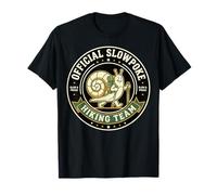 Official Slow Hiker Hiking Team Snail Badge T-Shirt
