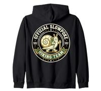 Official Slow Hiker Hiking Team Snail Badge Zip Hoodie