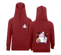 Official Snapshot and Cloud Hoodie - Cute Unisex Drop Shoulder Oversized Full-Zip for Women Men Toddler Girl Fleece Jacket (Red, 11-12 Years)
