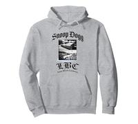 Official Snoop Dogg Long Beach California Pullover Hoodie, Adult Unisex, Heather Grey, Medium