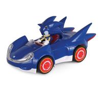 Official Sonic the Hedgehog Movie Toys | SEGA Racing Pull Back Speed Racer | Large Size Toy Car- Blue