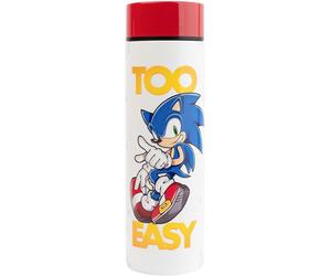 OFFICIAL SONIC THE HEDGHOG 420ML HOT COLD METAL WATER DRINKS SPORTS BOTTLE