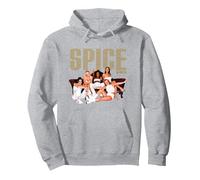 Official Spice Girls Couch Photo Pullover Hoodie, Adult Unisex, Heather Grey, XX-Large