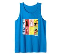 Official Spice Girls Photo Signatures Tank Top, Men, Sapphire Blue, Medium