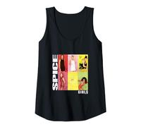 Official Spice Girls Photo Signatures Tank Top, Women, Black, Medium