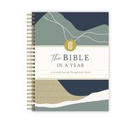 Official Spiral Bible® The Bible in a Year | 52 W uided Bible Study & Daily Reading Plan | Spiritual Companion & Journal for Adults & Teens | 8.5" x 11" Notebook | Mountains
