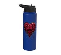 Official Spiral Bleeding Heart Gothic Fantasy Stainless Steel Insulated Water Bottle