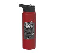 Official Spiral Bright Eyes Kitten Gothic Fantasy Stainless Steel Insulated Water Bottle