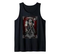 Official Spiral Death Tarot Card Gothic Fantasy Tank Top