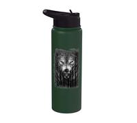 Official Spiral Forest Wolf Gothic Fantasy Stainless Steel Insulated Water Bottle