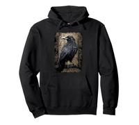 Official Spiral Raven Wise Gothic Fantasy Pullover Hoodie