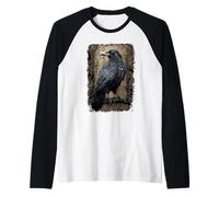 Official Spiral Raven Wise Gothic Fantasy Raglan Baseball Tee