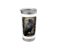 Official Spiral Raven Wise Gothic Fantasy Stainless Steel Insulated Tumbler