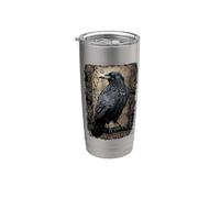 Official Spiral Raven Wise Gothic Fantasy Stainless Steel Insulated Tumbler