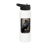 Official Spiral Raven Wise Gothic Fantasy Stainless Steel Insulated Water Bottle