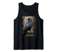 Official Spiral Raven Wise Gothic Fantasy Tank Top