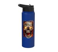 Official Spiral Skull Blast Gothic Fantasy Stainless Steel Insulated Water Bottle