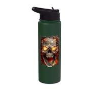 Official Spiral Skull Blast Gothic Fantasy Stainless Steel Insulated Water Bottle