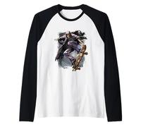 Official Spiral Soul Boarder Gothic Fantasy Raglan Baseball Tee